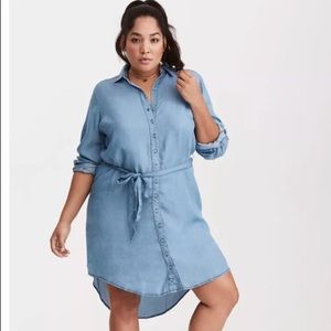 Torrid chambray dress